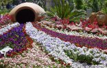 Blumenarrangment bei der Meraner Gartenausstellung Meranflora.